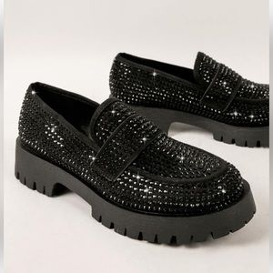 Sparkly size 10 woman’s loafers